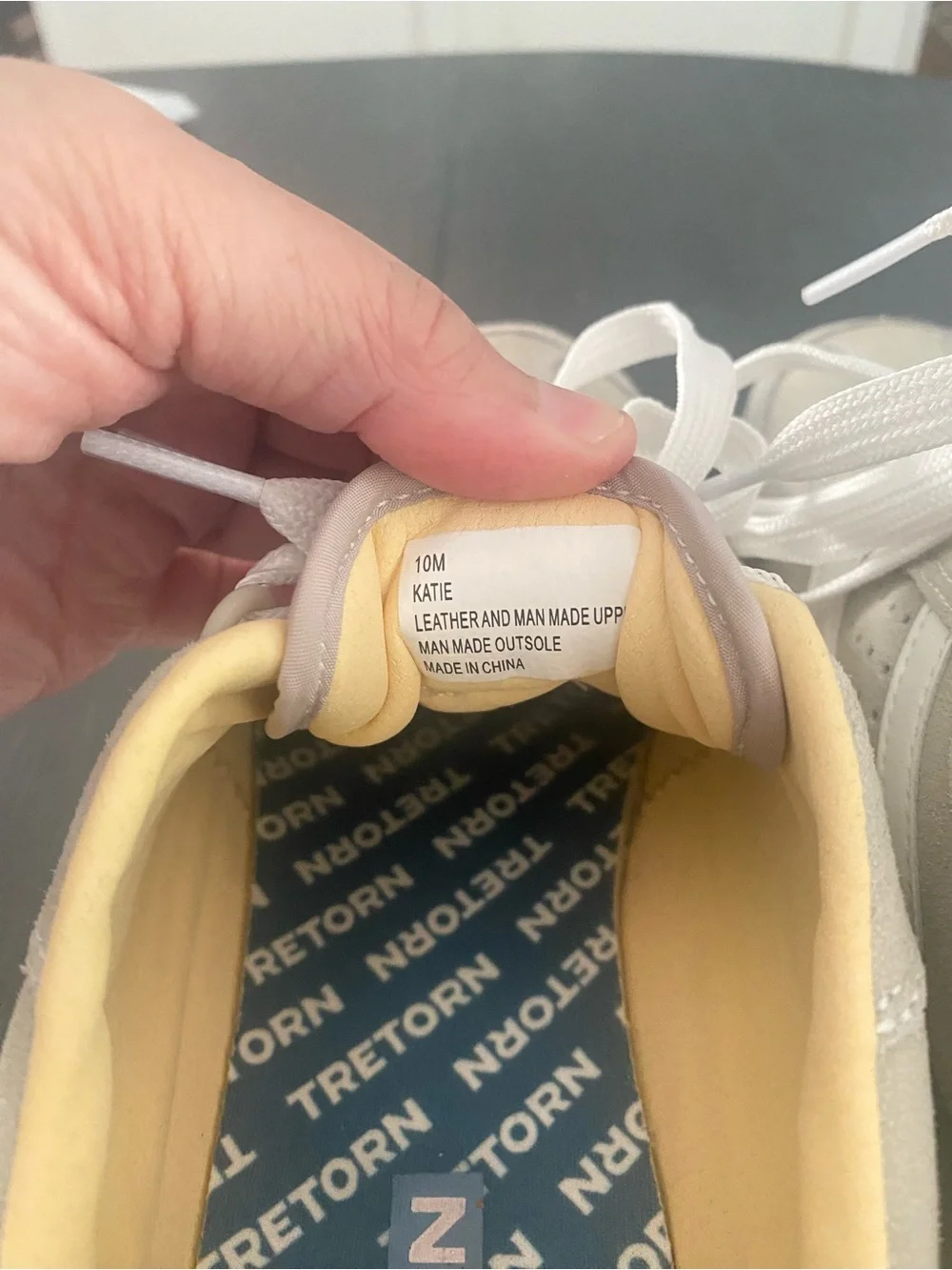 Tretorn suede upper